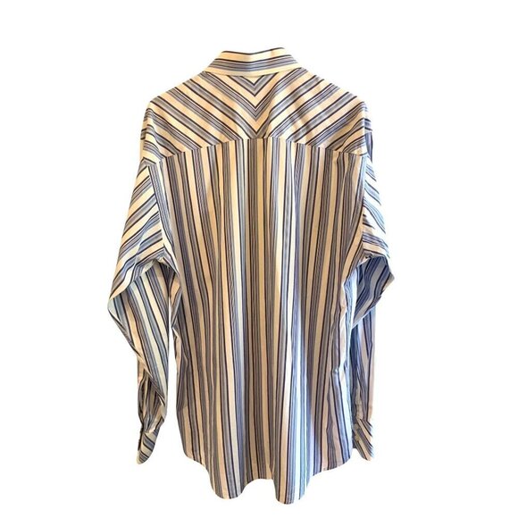 Ted Baker mens shirt 15.5’ collar 44ch 31L cotton stripe exceptional condition - Picture 4 of 5